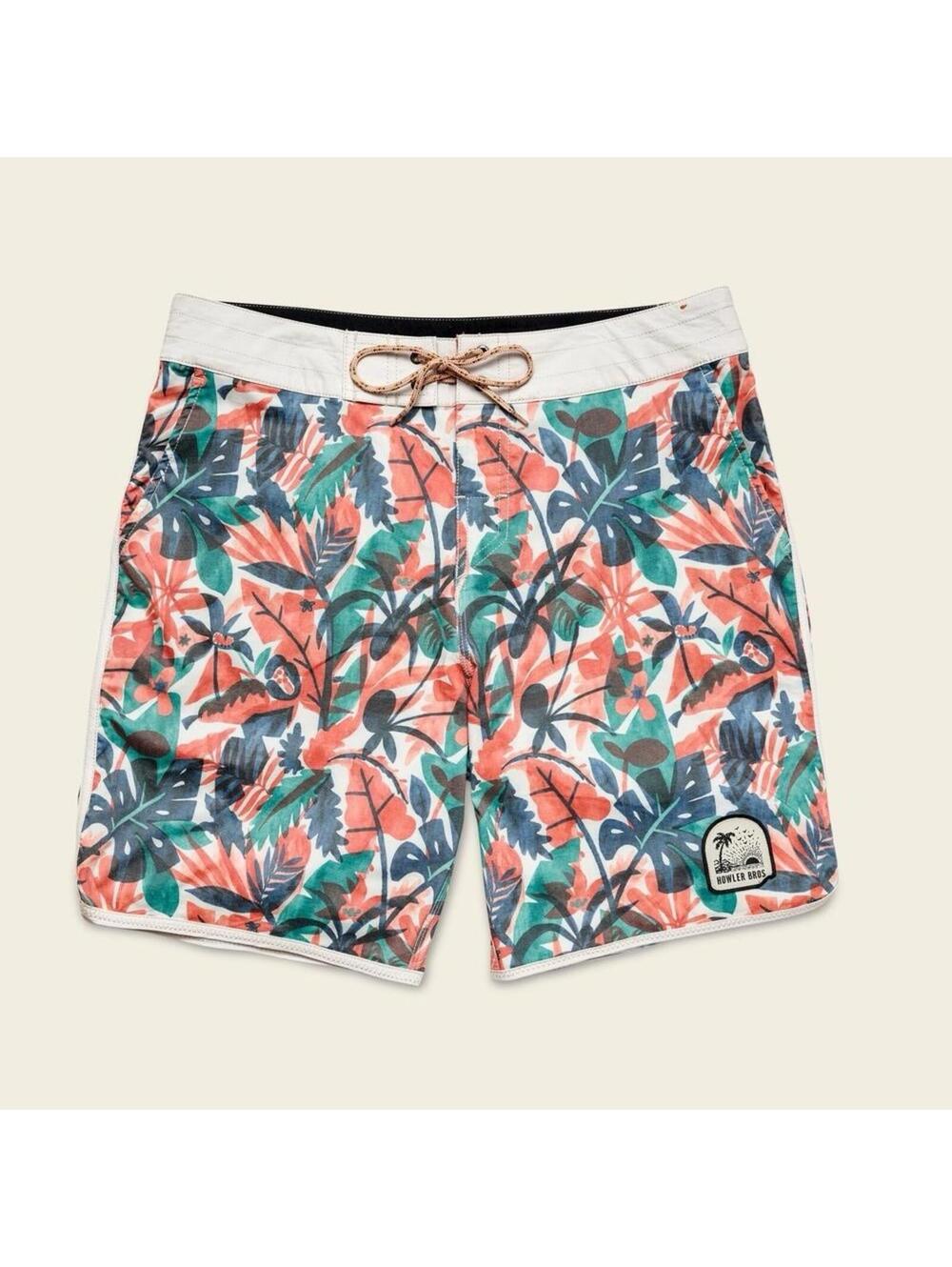 Howler Bros Bruja Board Shorts Mens 36 Cloud Forest Swim Stretch Quick Dry 8”